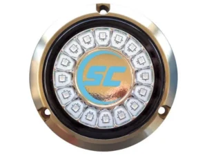 SHADOW-CASTER 16 LEDs Bronze Underwater Marine Light - Bimini Blue | SCR-16-BB-BZ-10