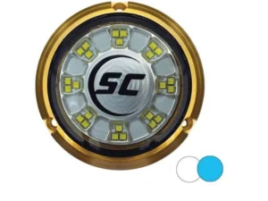 SHADOW-CASTER 24 LEDs Bronze Underwater Marine Light - Blue & White | SCR-24-BW-BZ-10