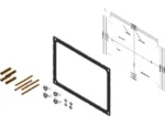 SIMRAD GO12/V12 DASH MOUNT KIT | 000-14246-001