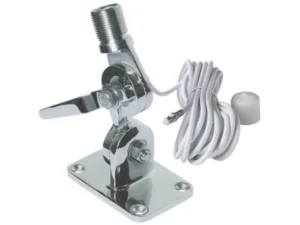 SIMRAD Stainless Steel Quickfit Antenna Mount with Cable for Use with Both 7.9 and 3.3 ft Fiberglass Antennas | AA000224