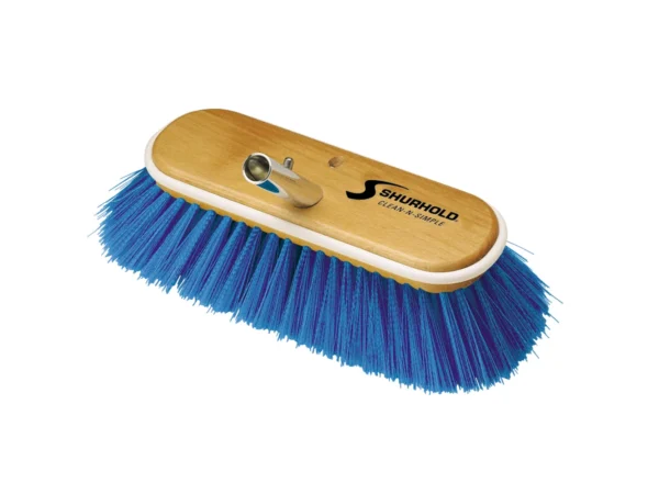 Shurhold 10" Extra-Soft Deck Brush - Blue Nylon Bristles