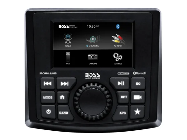 Boss Audio MGV520B Marine Stereo w/AM/FM/BT/USB/Rear Camera