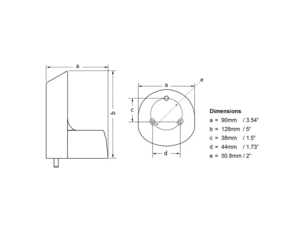 Hella Marine NaviLED PRO Deck Mount Adapter - White - Image 3