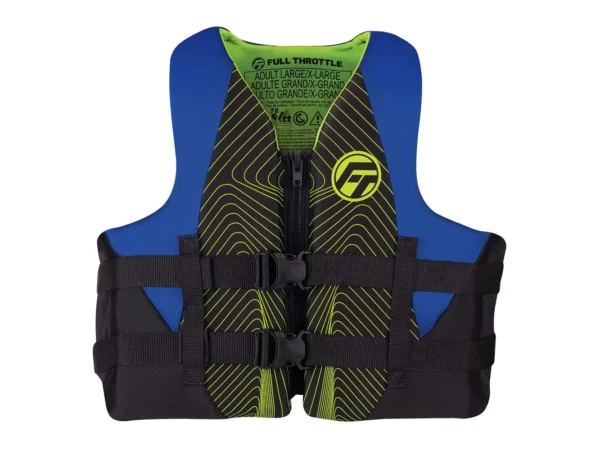 Full Throttle Adult Rapid-Dry Life Jacket - L/XL - Blue/Black