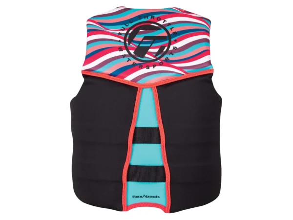 Full Throttle Women's Rapid-Dry Flex-Back Life Jacket - Women's M - Pink/Black - Image 2