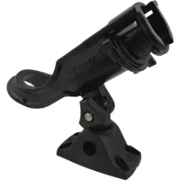 Attwood Heavy Duty Adjustable Bl;ack Rod Holder with Combo Mount