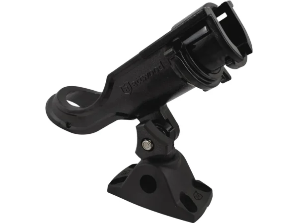 Attwood Heavy Duty Adjustable Bl;ack Rod Holder with Combo Mount