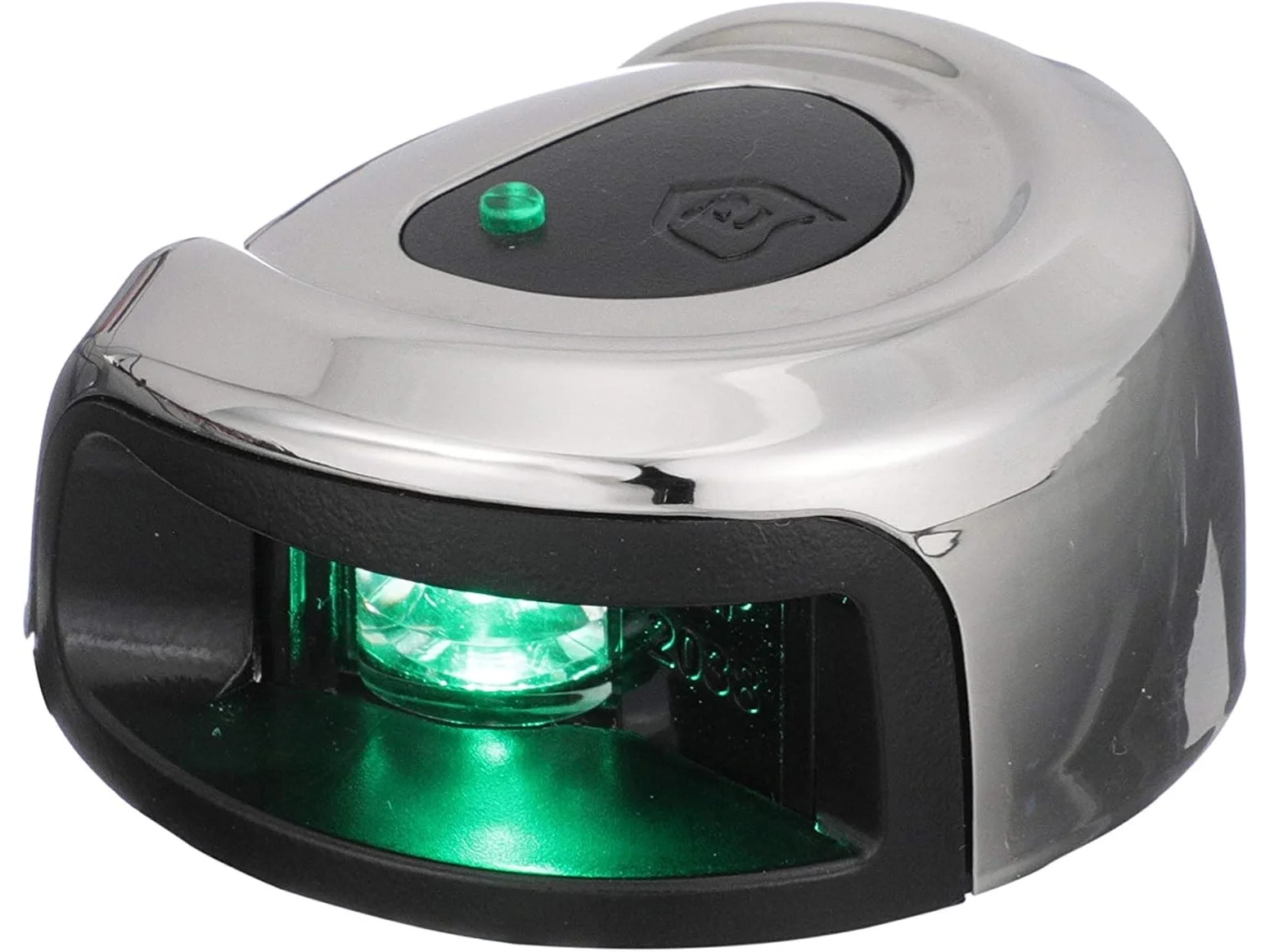 Attwood LightArmor Deck Mount LED Navigation Light 2NM Stainless Steel Green