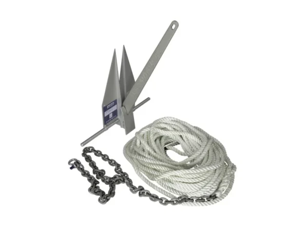 Lewmar 7LB LFX Anchoring Kit with 10' G4 1/4" Chain 150' 1/2" 8-Plait Line