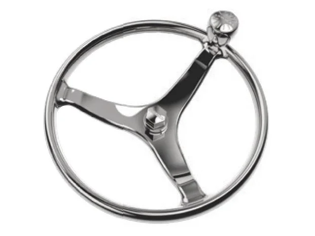 Lewmar 15.5in Power Grip Wheel Stainless Steel M12 Nut