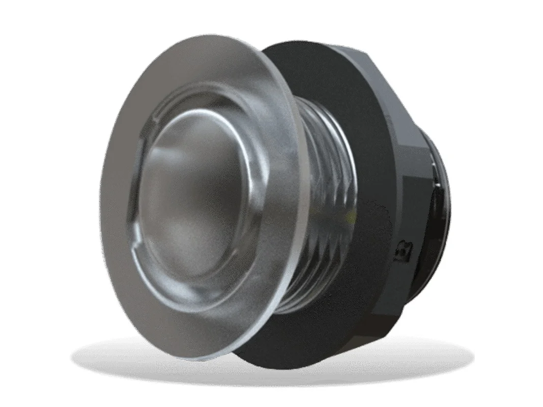 Lumishore LUX LW25 Livewell Light, CRGBW 12/24vDC 0.5 Watt Chrome Bezel