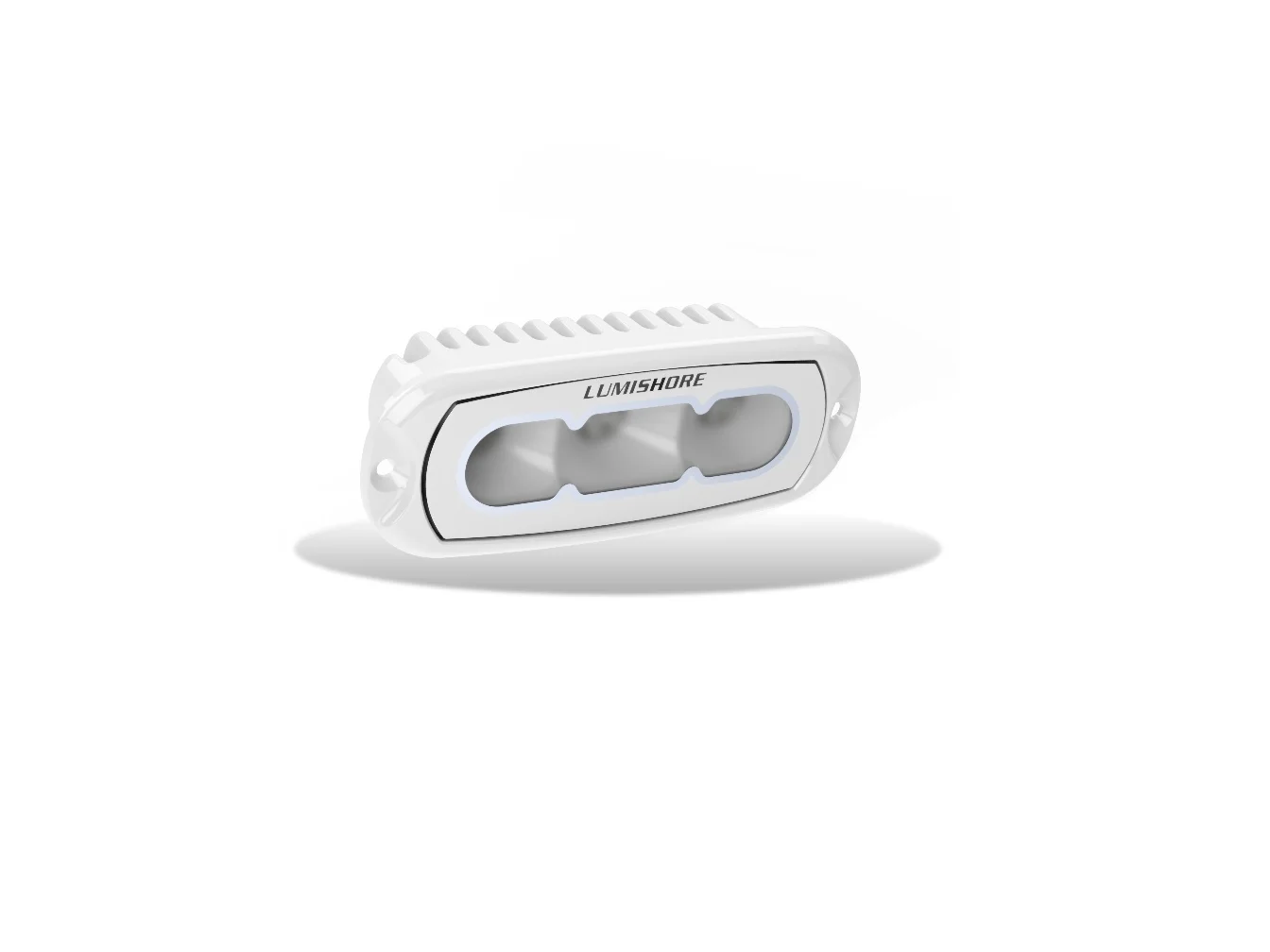 Lumishore ECLIPSE 4in Flood LED Light Flush Mount White Finish