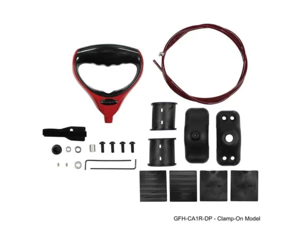 TH Marine G-Force Handle and Cable Red With Trolling Motor Clamp