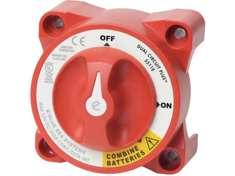 Blue Sea E-Series Battery Switch On-Off Dual Circuit Plus