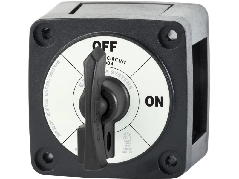 Blue Sea M-Series Battery Switch On/Off Black with Locking Key