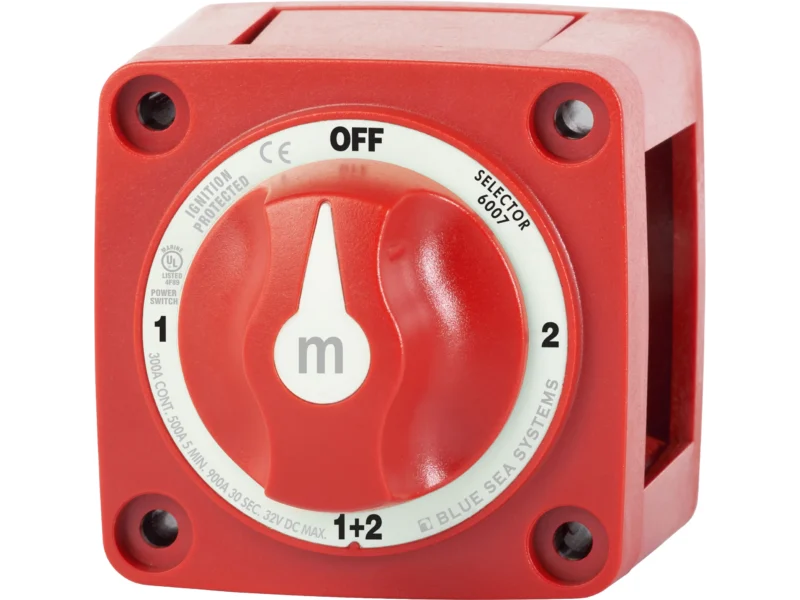 Blue Sea M-Series Battery Switch On/Off/On/Both with Knob