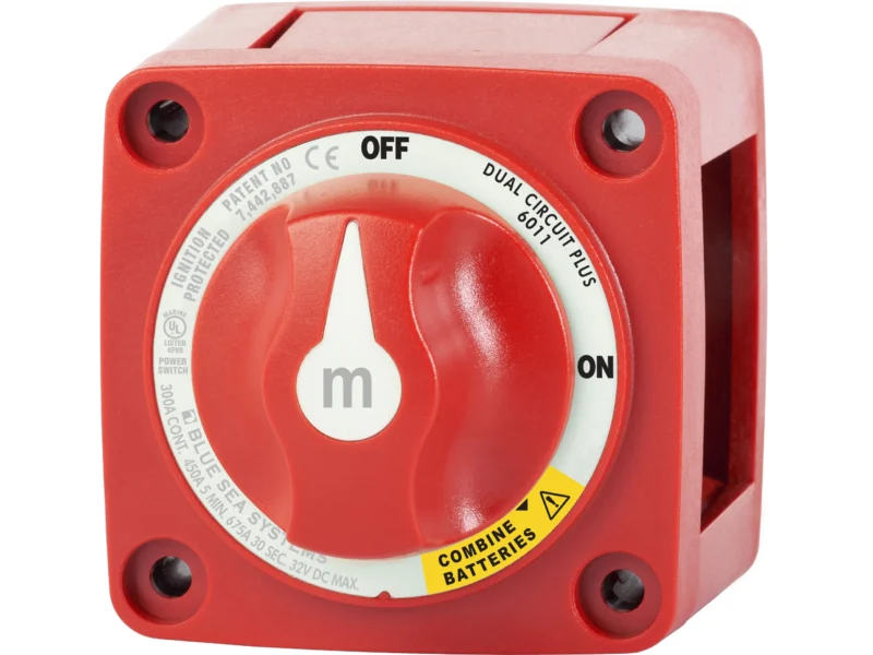 Blue Sea M-Series Battery Switch On/Off Dual Circuit Plus