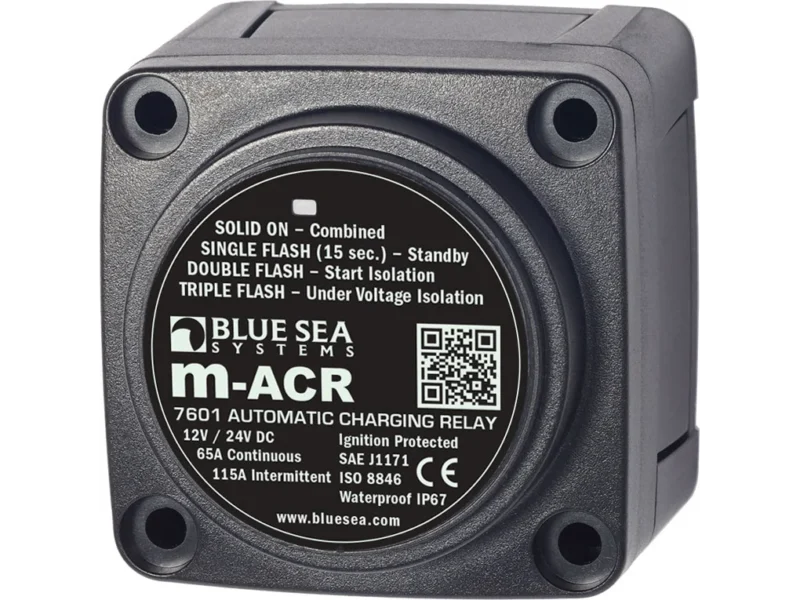 Blue Sea m-Series Automatic Charging Relay 12/24vDC 65A