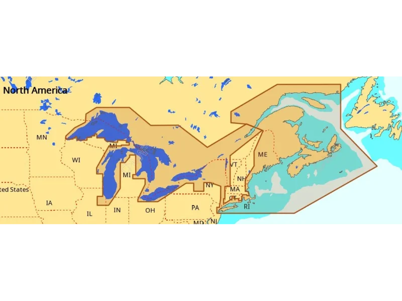 C-MAP NA-M026 Max Wide microSD Great Lakes, Northeast and Approaches