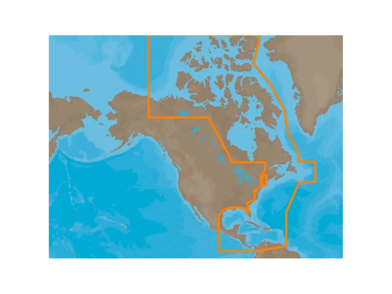 C-MAP NA-M033 Max MegaWide C Card Atlantic Coast, Gulf of Mexico and Caribbean