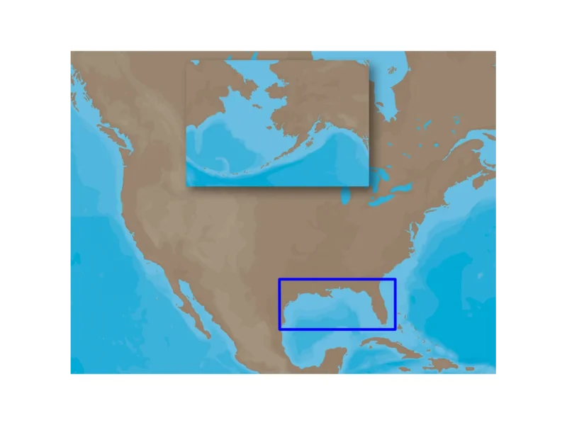 C-MAP NA-M420 Max Wide microSD Gulf of Mexico Bathymetric