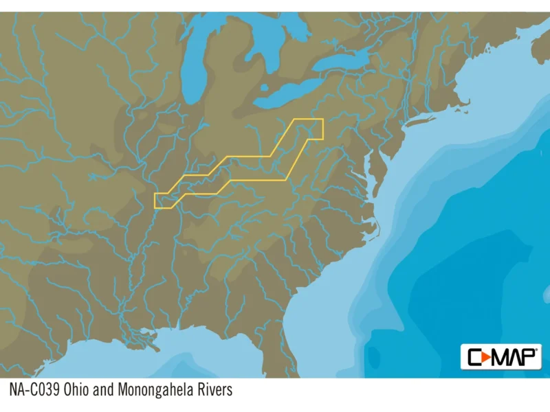 C-MAP NA-C039 Ohio River Cairo To Pittsburgh