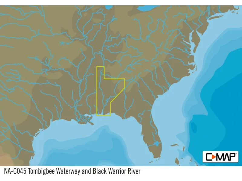 C-MAP NA-C045 Black Warrior & Lower Tom Bigbee River