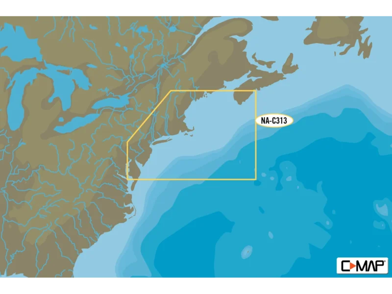 C-MAP NA-C313 Muscongus Bay To Cape May Bathymetric