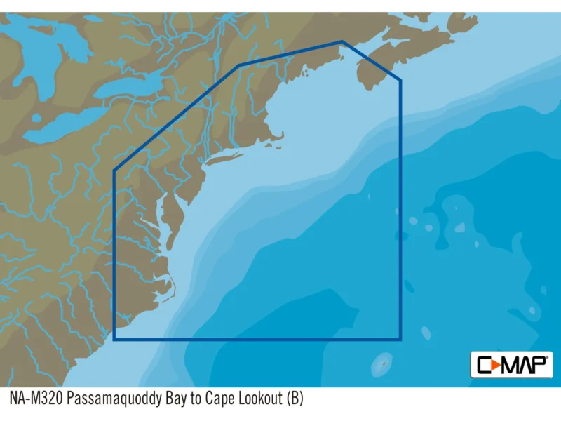 C-MAP NA-M320 Max Wide SD Card Bathymetrics Me - Nc