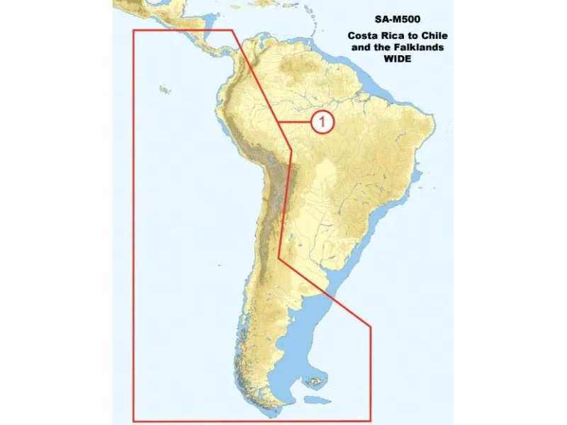 C-MAP SA-M500 Max Wide SD Costa Rica - Chile - Falklands