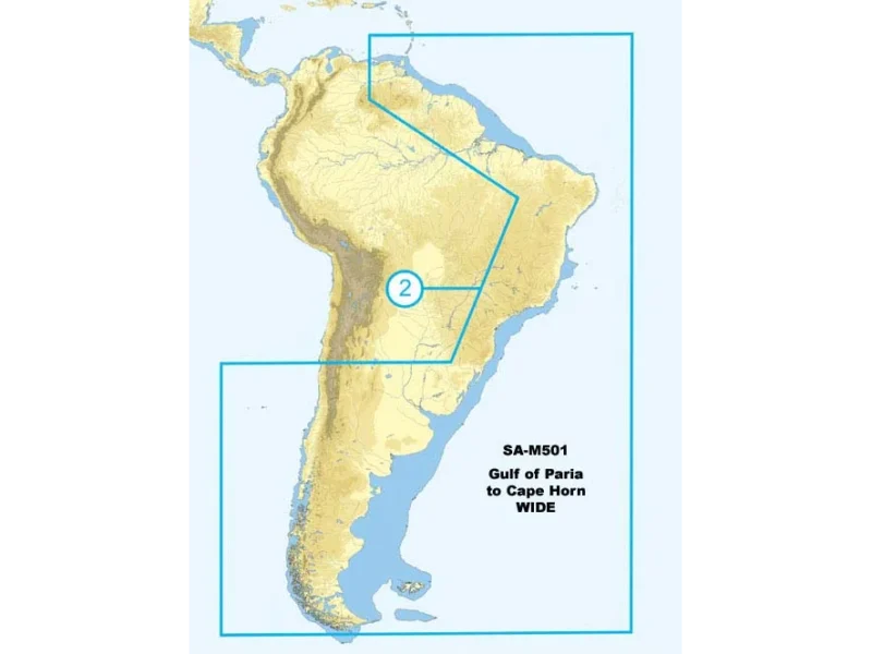 C-MAP SA-M501 Max Wide SD Gulf Of Paria - Cape Horn