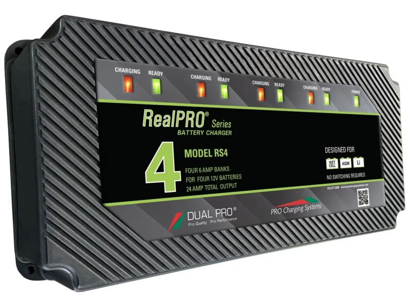 Dual Pro RS4 Battery Charger 4 Bank 24 Amps