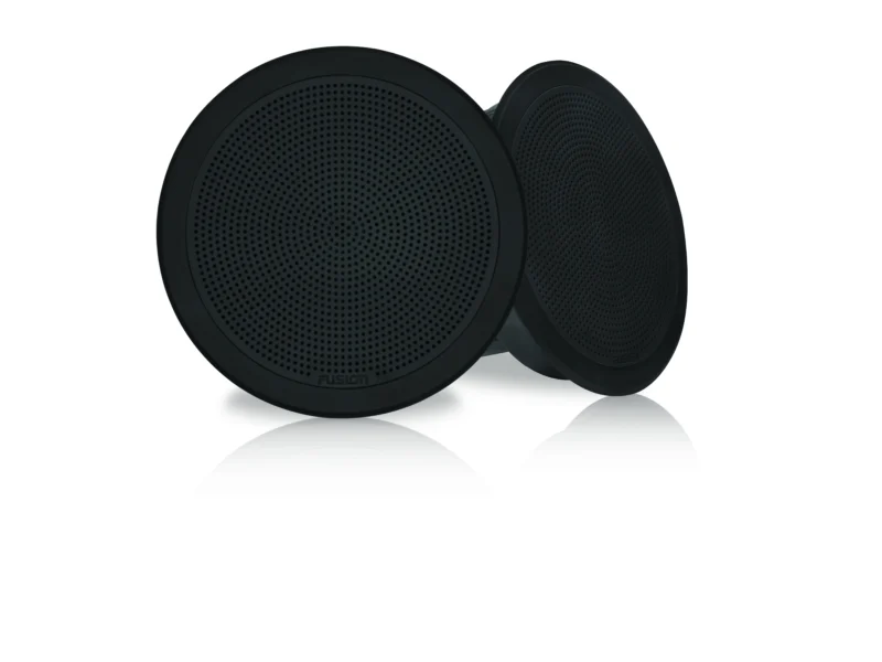 Fusion FM-F77RB 7" Black Round Flush Mount Speakers