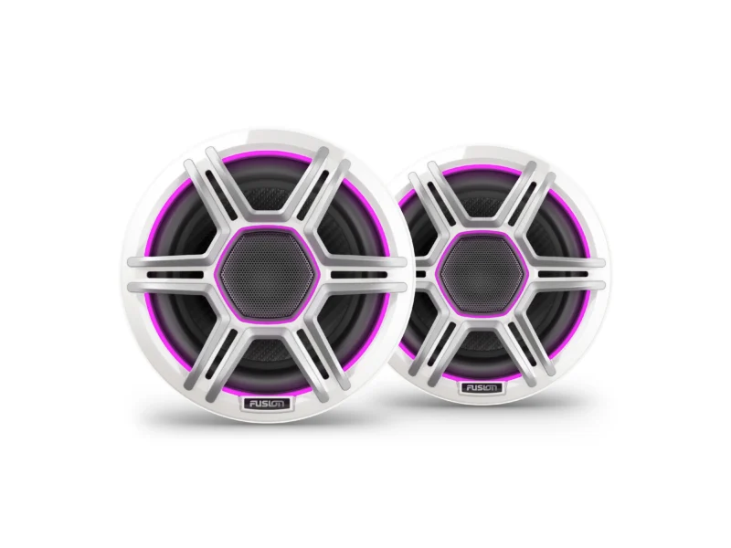 Fusion AP-FL65SPW 6.5in LED Apollo Series Speakers White Sport Grilles