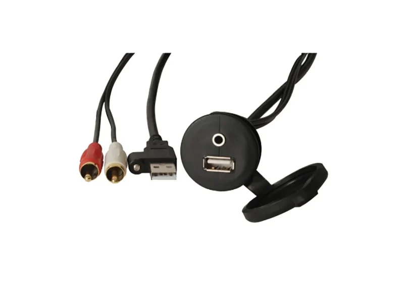 Fusion MS-CBUSB35 Panel Mount 3.5mm and USB Au-In Jack