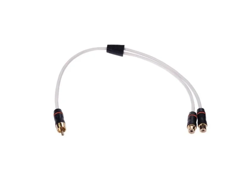 Fusion MS-RCAYF 1Male-2FeMale Shielded Twisted RCA Y-Cable