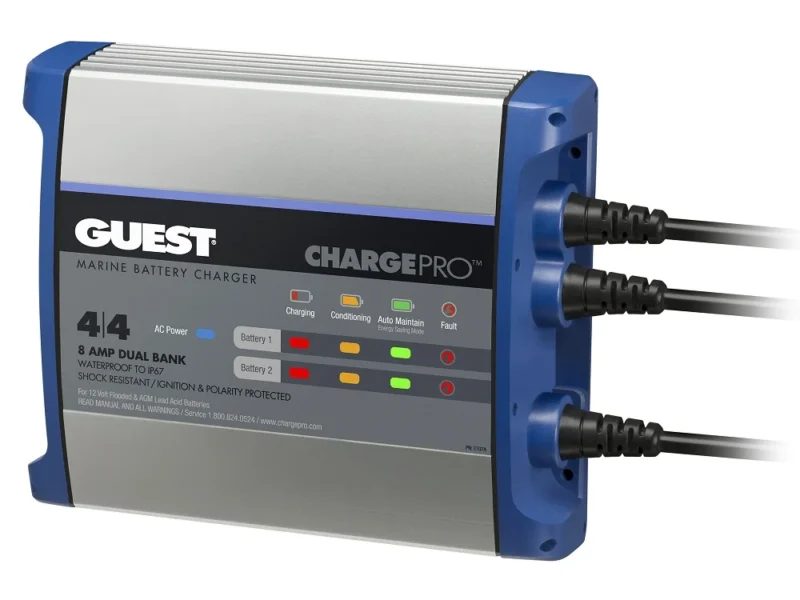 Guest 2707A 8A 2 Bank 120V Input Battery Charger