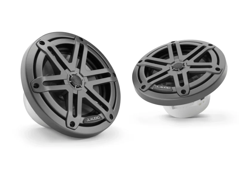 JL Audio M3 6.5in Coaxial Speakers Gray Sport Grille