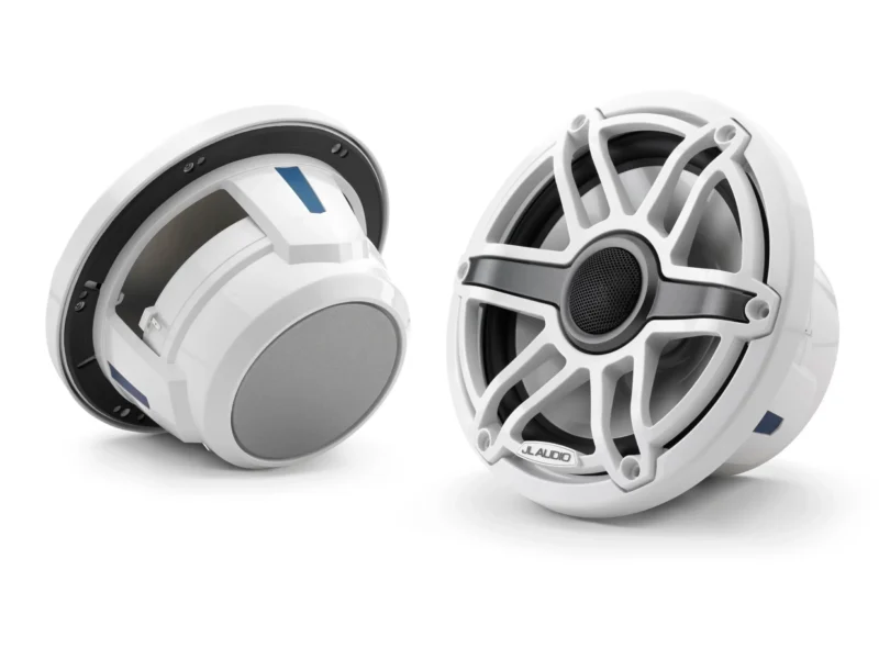 JL Audio M6 7.7in Coaxial Speakers White Sport Grille