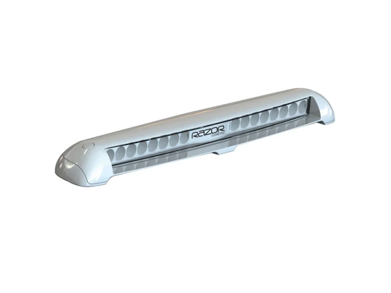 Lumitec Razor Flood Light Bar Flush Mount White LED White Housing 12/24v