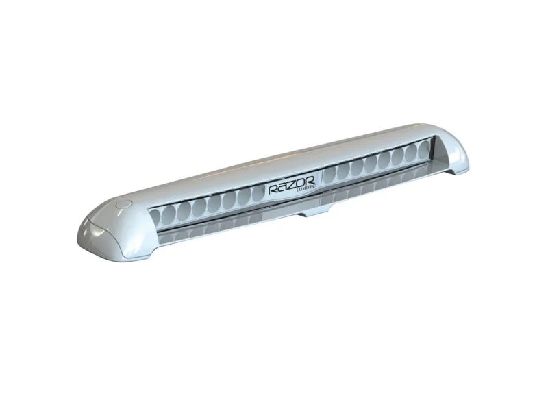 Lumitec Razor Spot Light Bar Flush Mount White LED White Housing 12/24v