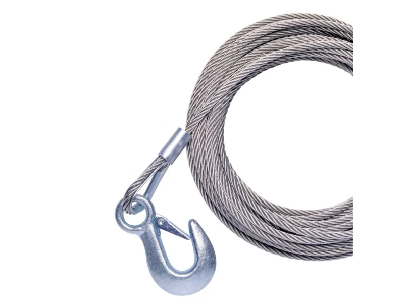 Powerinch 20' X 7/32" Cable Galvanized With Hook