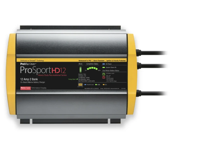 ProMariner ProSport HD 12 Gen4 12 Amp Battery Charger 12/24v 2 Bank 120v Input