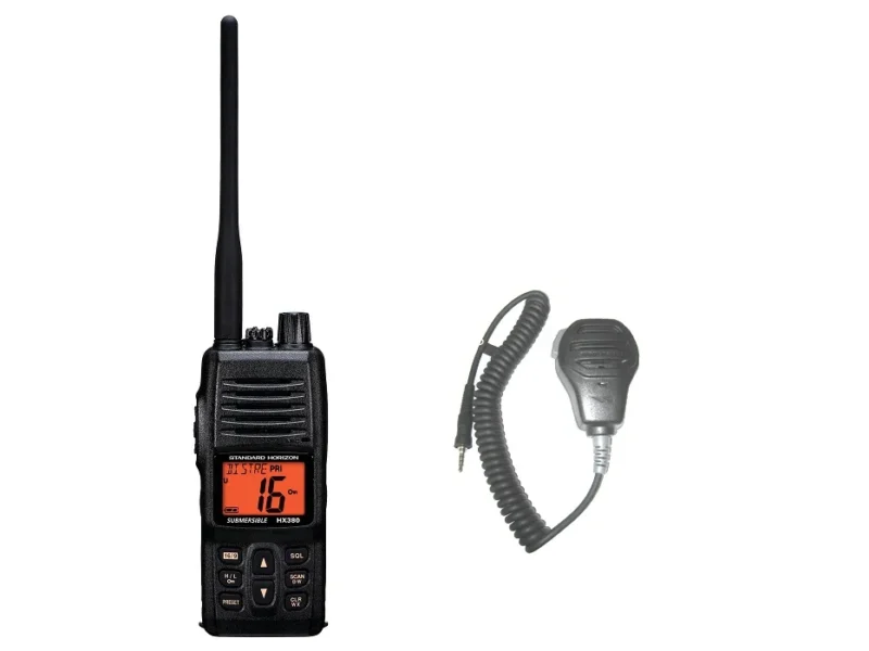 Standard HX380 Hand Held VHF With MH-73A4B Speaker Micropho