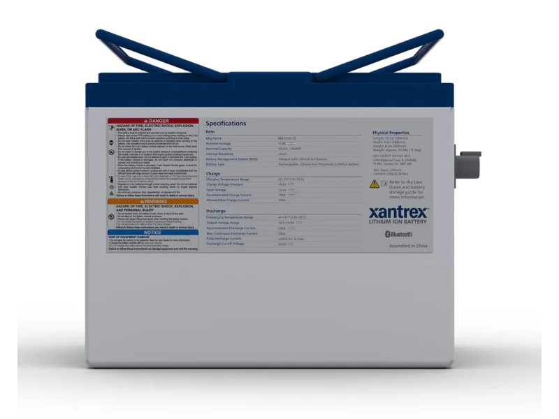 Xantrex 105AH 12v Group 27 Lithium Battery