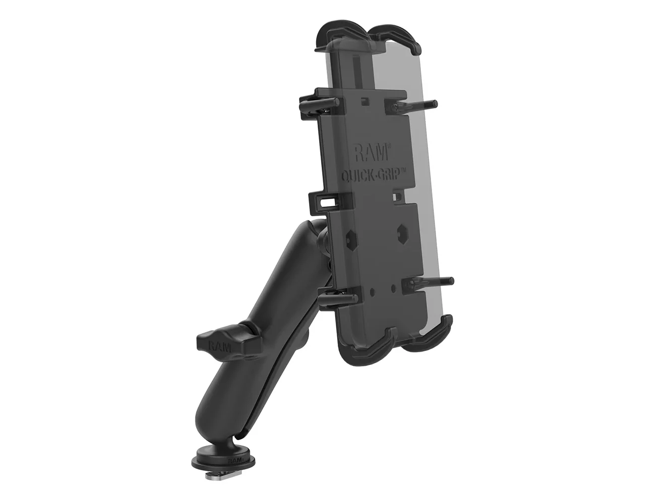 RAM Mount Quick-Grip™ XL Phone Mount w/Track Ball™ Base - Long