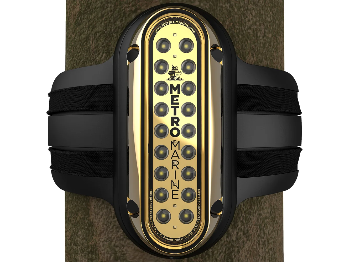 Metro Marine High-Output Vertical Piling Mount Light w/Intelligent Monochromatic LED's - White, 90° Beam