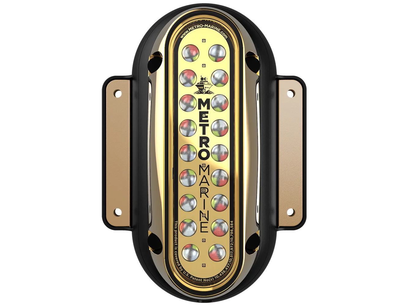 Metro Marine High-Output Vertical Surface Mount Light w/Intelligent Full Spectrum LED's - RGBW, 45° Beam