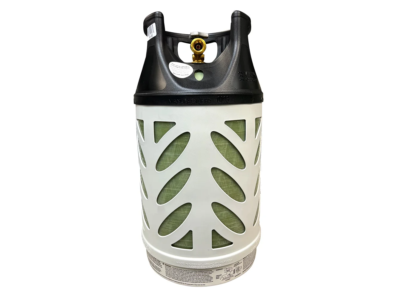 Viking Cylinders 22lb Vertical Fiberglass Composite LPG Cylinder w/Type 1 Valve - OPD, DOT, TC Approved