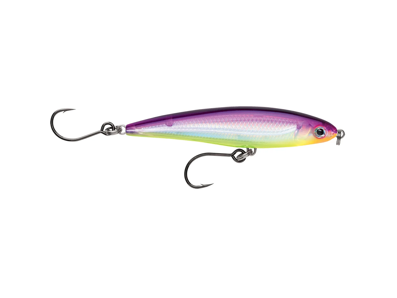 Rapala X-Rap® Twitchin’ Minnow 4" Purple Chartreuse